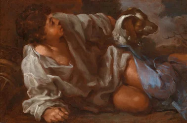 Garçon avec un chien